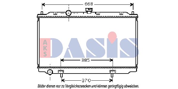 AKS DASIS radiatorius, variklio aušinimas 070088N